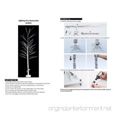 Strong Camel 8FT 132L LED Birch Light Tree W/ Icicle Twinkling (Warm White) - B017YJYQI6