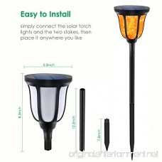 TomCare Solar Lights Solar Torches Lights Waterproof Dancing Flame Outdoor Lighting Landscape Decoration Lighting 96 LED Solar Powered Path Lights Dusk to Dawn Auto On/Off for Garden Patio Yard(2) - B075D48VFS