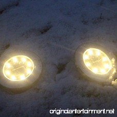 Vanvler Outdoor Ground Lamp 8 LED Solar Power Buried Light Path Way Garden Decking - B07B4FVKWV