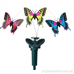 Braceus Vibration Solar Power Dancing Flying Fluttering Butterflies Garden Decor - B0792WQY8K