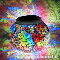 Homdox Color Changing Solar Powered Glass Ball Led Garden Lights  Rechargeable Solar Table Lights  Outdoor Waterproof Solar Night Lights Table Lamps for Decorations  Ideal Gifts - B01MYUF7HP