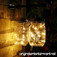 Inverlee Solar Mason Can Lid Cap Light String LED Fairy Light Solar For Mason Jar Lid Insert Color Changing Garden Decor (Yellow) - B073SNFQVJ