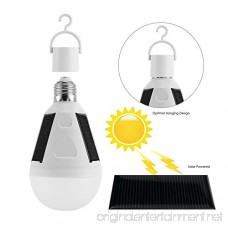 LED Solar Light Emergency Light Bulb 7W Three Solar Panels Lamp Environmental Protection Rechargeable Light Bulb Prevention Of Power Failure 420LM E27 Size Fit Most (12w constant current) - B0778P8ZMR