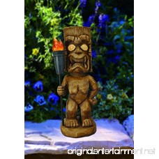 Moonrays 95960 Tiki Themed Outdoor Solar Light Garden Gnome Tiki Warrior - B004GJW6Z8