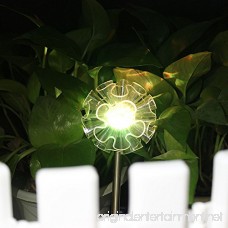 SAPPYWOON Outdoor Solar Garden Lights- 3pcs LED Multi-Color Solar Stake for Garden Patio Backyard (Lily Dandelion Sunflower) - B07DRGG819