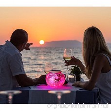 Solar Mosaic Table Lamps Color Changing Yurnero Solar Powered Table Light Crystal Glass Ball Light Indoor/Outdoor Decorations for Christmas Party Holiday Patio Yard(Firework) - B07DC8VDZM