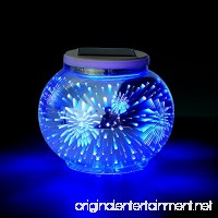 Solar Mosaic Table Lamps Color Changing Yurnero Solar Powered Table Light Crystal Glass Ball Light Indoor/Outdoor Decorations for Christmas Party Holiday Patio Yard(Firework) - B07DC8VDZM