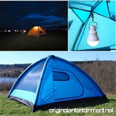 Solar Powered Lamp Portable Led Bulb Lights Solar Energy Panel Led Lighting for Camp Tent Night 130LM Pack of 2 - B073CGQQK4