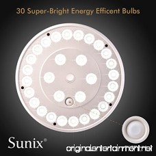 Sunix 30 LED Solar Flag Pole Lights IP65 Weatherproof Flagpole Downlight with 11 Pcs Big Solar Panel for 15 to 25 Ft Auto On/Off Night Lighting - B07BSCCTZ1