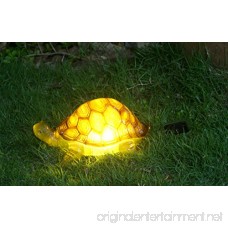 TIAAN 157808 Solar Powered LED Light Garden Decor Turtle with LED Glowing Shell - B0755XGJJV