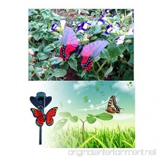 Vanki Solar Yard Stake Fluttering Insects Solar or Battery Powered 5 PCS Butterfly - B07D1MJQ6W