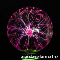 Boshen Nebula Glass Plasma Electrostatic Ball Magic Lightning Lamp Sphere Touch Sensitive with Sound USB or Battery Powered 3" 4" 5" 6" 8" (5inch(Plug & Music)) - B078LV44XS