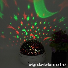 Carmen Romantic Star Projector Night Light Rose Flower Designed 360 Degree Rotating Projection Lamp for Baby Kids Bedroom (Yellow) - B07DK4YNNZ