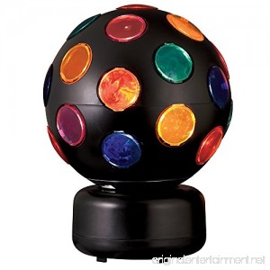 Catalina Lighting 17793-003 Multi-Colored Spinning Disco Ball 8 x 8 x 11 Black - B01DWT4Q32