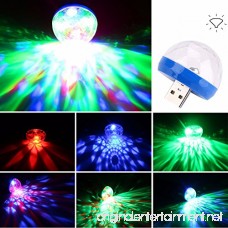 comboss Portable USB Party Lights Mini Disco Ball Sound Activated Light for Laptop Computer Car Android/iOS Mobile Phone 2-Pack - B07FSFGWN4