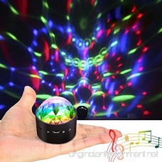 DeeFec Wireless Mini Disco Ball Light Multi-Coloured Crystal Sound Activation Portable LED Party Effect DJ Stage Light with USB RGB Car Decoration Light Party Atmosphere Light - B07FSH1DKR