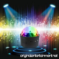 DeeFec Wireless Mini Disco Ball Light Multi-Coloured Crystal Sound Activation Portable LED Party Effect DJ Stage Light with USB  RGB Car Decoration Light  Party Atmosphere Light - B07FSH1DKR