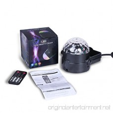 DeepDream Disco Ball Party Light 5W RGB LED Voice Control DJ Karaoke Stage Lights Kids Birthday Gift Home Party Supplies - B073W6VR86