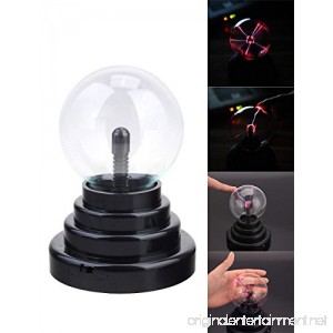Delighting Mini Plasma Ball Lamp Touch Sensitive USB Or Battery Powered Glass Sphere and Mini Tesla Energy Coil is Best Science Toy Nightlight for Kids - B07F8KNDMQ