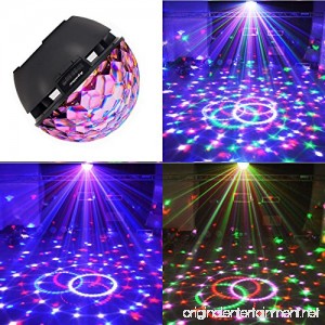 Disco Ball Party Lights Speaker Strobe Club lights Effect Magic Mini Led Stage Lights with Wireless Bluetooth Speaker Suitable for Kids Birthday Gift Toys Home KTV Xmas Wedding Show Pub (Balck) - B06XWR5WVM