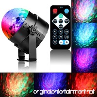 Disco Ball Strobe Light，Sound Activated Party Lights Disco Lights with Remote Control for Home Room Dancing Show Birthday Parties Karaoke Club Pub Xmas (water ripple effect) - B076CGBWTX