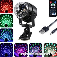 DSstyles 3W LED RGB Rotating Magic Ball Light Stage Light Projecting Lamp for Disco Party Festival Wedding Decoration - B07FSGY316
