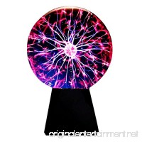 Glass Plasma Ball Sphere Lightning Light Lamp Party Magical Ball Electrostatic Falshing Ball Educational And Fun Gift For Christmas  Birthdays  Or Home Decoration (6 inch) - B07839FGRS