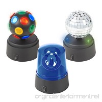 Global Gizmos Pack of 3 Battery Operated Mini Disco Party Fun Lights - B010TJFS4O