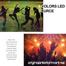 LED Crystal Magic Ball Party Light Christmas Decoration Lights 6 Colors Stage Effect Lighting 15W with Sound Activated Light with Remote Control MP3 Play and USB for Disco Xmas KTV Club Pub Show - B078K5STMP