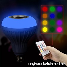 LED Music Light Bulb Renoliss E27 led light bulb with Bluetooth Speaker RGB Changing Color Lamp Built-in Audio Speaker with Remote Control for Home Bedroom Living Room Party Decoration - B073CJ4YDZ