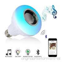 LED Music Light Bulb Renoliss E27 led light bulb with Bluetooth Speaker RGB Changing Color Lamp Built-in Audio Speaker with Remote Control for Home  Bedroom  Living Room  Party Decoration - B073CJ4YDZ