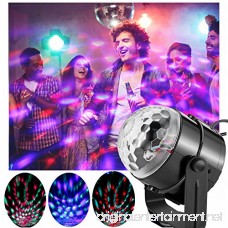 LED Party Lights Magic Ball DJ Disco Lights 3W RGB LED Stage Light 7 Colors Sound KTV Bar Strobe Light with Remote Control - B078YK7928