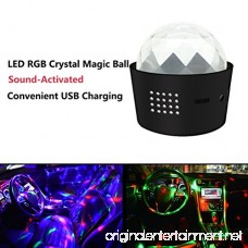 LEDMOMO Portable LED DJ Lights Stage Lamp LED Night Light Ctystal Magica Ball Mini USB Rechargeable Party Favors Light(Sound Control Colors Changed Superposed) - B07DVP8YFZ