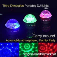LEDMOMO Portable LED DJ Lights Stage Light Lamp Ctystal Magica Ball Light Mini USB Rechargeable Party Favors Lamp(Sound Control Flash in Turns) - B07DVHKCT1