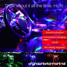 Mini Disco Light YHone Sound Activated Multi-coloured Battery Operated Disco Ball Light Car Decoration Light Led Stage Light Christmas Lights Halloween Party Light (Portable Battery Powered) - B075R5LWRC