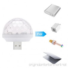 Mini USB Disco Light Portable Home Party Light DC 5V USB Disco Ball Karaoke Sound Actived LED DJ Light - B074PQCN2S