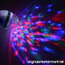 Nesix Disco Light Party Lights Disco Ball LED Strobe Lights Colorful Rotating Bubble Stage Light Strobe Lamp Stage Par Light for Room Dance Parties Birthday DJ Bar Club KTV Lighting Bulb (White) - B07D5SRDWD