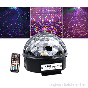 OOFAY 9-Color MP3 Bluetooth Crystal Magic Ball LED Stage Light Disco Laser Light Party Lights Sound Control Projector Music KTV - B07D1PXZ3D