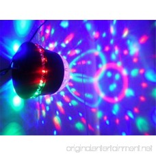 PYSICAL Black LED RGB Crystal Rotating Magic Ball Sunflower Colorful Lighting Lamp Perfect Christmas Gift Best for Party Disco Dj Stage Light Stage Lighting for Xmas Party Club Pub Birthday - B00J5EL0OW