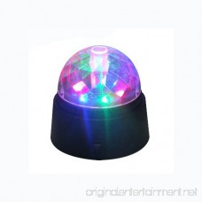 Rotating Crystal Ball LED Light Dome Battery-Operated 3.5 inch Party Event Stage Effects Lighting - B01MS8HBHK
