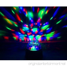 Rotating Crystal Ball LED Light Dome Battery-Operated 3.5 inch Party Event Stage Effects Lighting - B01MS8HBHK