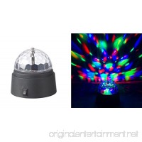 Rotating Crystal Ball LED Light Dome Battery-Operated 3.5" inch Party Event Stage Effects Lighting - B01MS8HBHK