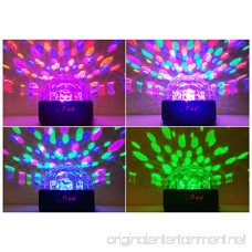 SMIGIC 9 Color Stage Lights LED DJ Disco Lights Party Rotating Crystal Magic Ball Lights Sound Activated Strobe Light with Remote Control MP3 Play for Party X-MAX activity KTV Club Pub Show (Black) - B071S9DR4T