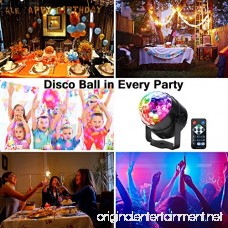 Sound Activated Disco Ball LED Strobe Light RBG Disco Ball Portable Strobe Lamp 7 Modes Stage Par Light for Home Room Dance Parties Birthday DJ Bar Karaoke Xmas Wedding Show Club Pub with Remote - B076LS6FBG