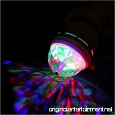 Stage Light Bulb E27 3W RGB LED Sound Rotating Disco Light Bulb for Stage Xmas DJ KTV Bar Club Pub - B075L8RTP6