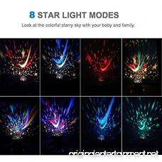 Star Projector Night Light Star Lighting Rotating Projector Sky Moon Star Bedroom Lamp 4 LED Bulbs 9 Light Color Changing with 3.2FT USB Cable Unique Gifts for Men Women Kids Best Baby Gifts (Pink) - B075DKSQD4