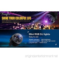 TMO Disco Ball Lamps Party Lights 7 Color Changing RGB Disco Ball Light 3W Sound Activated Disco Lights LED Stage Magic Ball Light Strobe Rotating Stage Lights 1 Pack - B076Q2ZY6N
