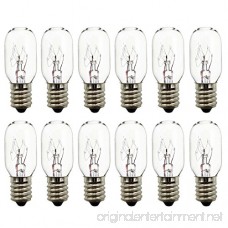 15 Watt Salt Lamp Bulbs Himalayan Salt Lamp Replacement Bulbs 12 Pack E14 Incandescent Light Bulbs Adjustable Brightness - B077TDV3Q3