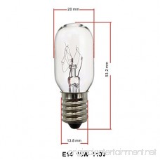 15 Watt Salt Lamp Bulbs Himalayan Salt Lamp Replacement Bulbs 12 Pack E14 Incandescent Light Bulbs Adjustable Brightness - B077TDV3Q3
