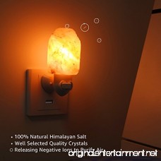 4 Pack Himalayan Salt Lamp Night Light Hand Craved Natural Salt Rock ETL Certified Wall Plug with E12 Base Amber White Light for Ambiance Lighting Decoration Yoga Air Purifying - B0762MLMWS